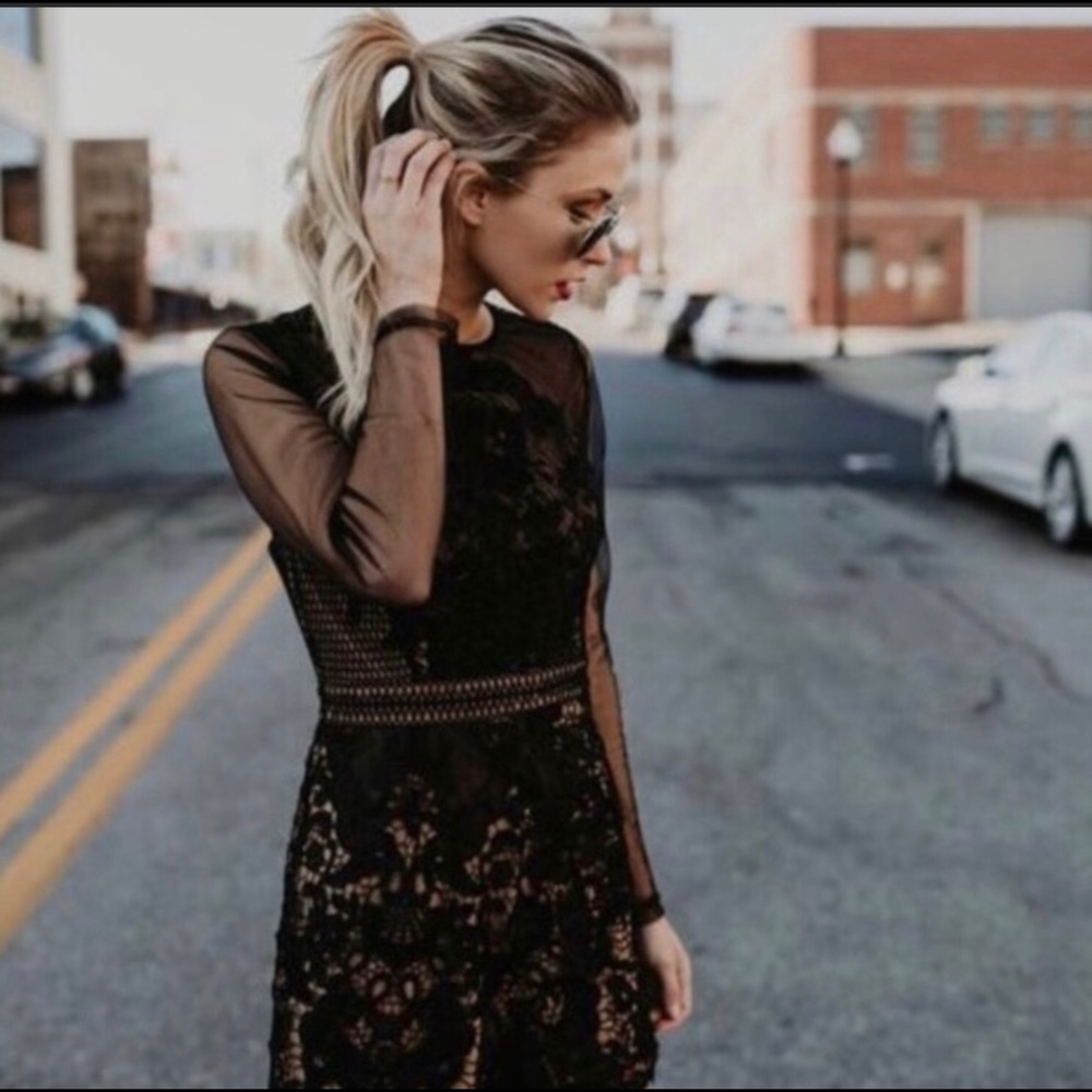 Blithe LA Romper in Black